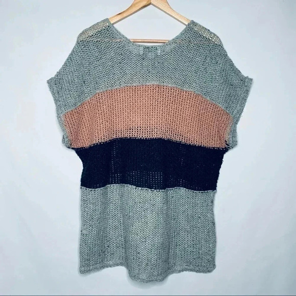 WILDFOX NEW! Estate Stripe Open Weave Sweater Size Small - Picture 6 of 10